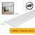 MDF Wall Panel Kit / Strips / Slats - Shaker Kit- MDF Pre-Primed Strips for MDF Modern Square / Rectangle Wall Panels / Panelling - 1190mm x 65mm x 9mm